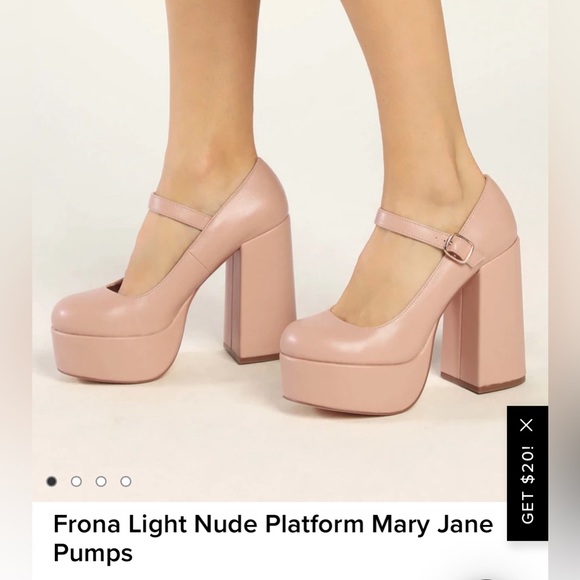 NWOT Lulu’s Frona Mary Jane Pumps, size 7.5 - Picture 2 of 6